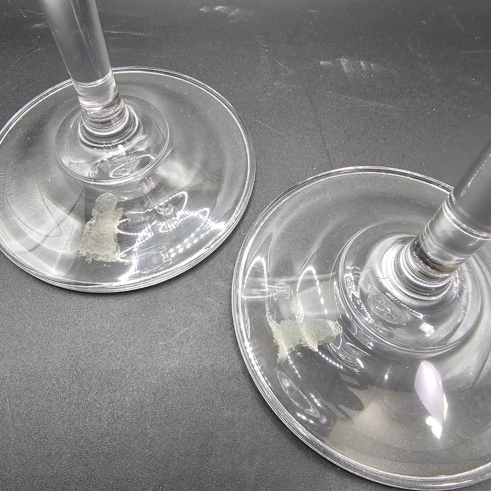 Vintage Gold Rim Cordial Glasses Set 2‎ Clear Stemware Liqueur Barware